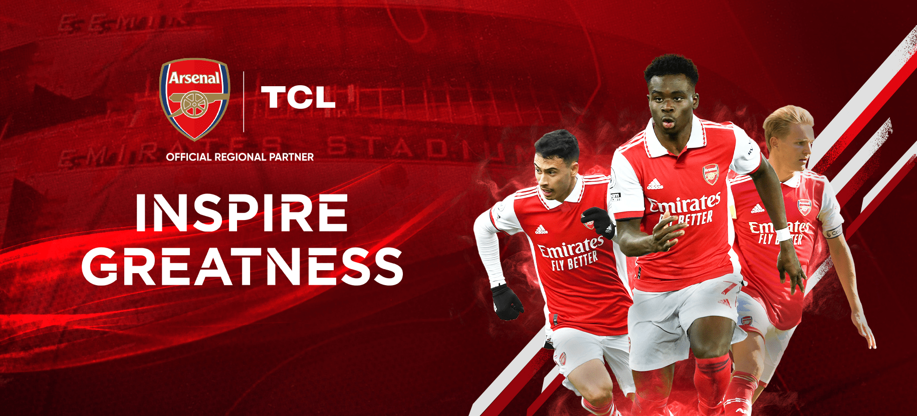 Partenerul regional oficial al TCL Arsenal FC