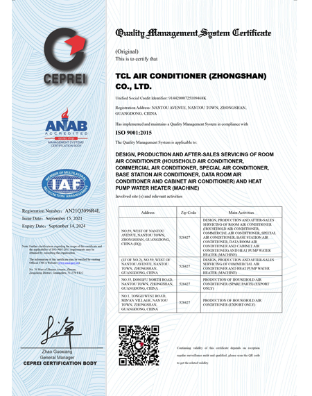 Certificat  ISO 9001-2015-EN